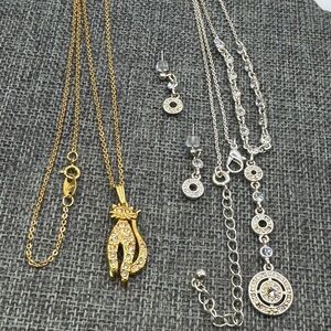 Gold and Silver Necklace Avon Collection.